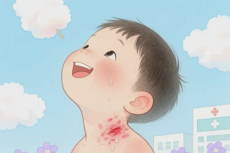 小孩脖子上出現(xiàn)濕疹可以治好嗎(圖2)