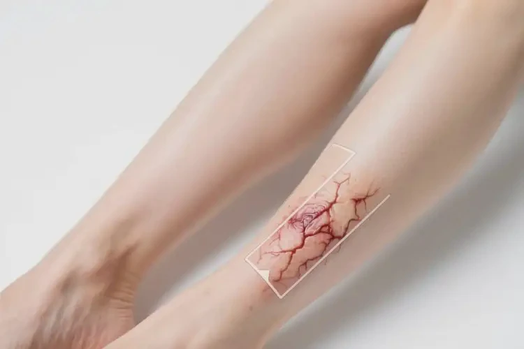 女性小腿出現(xiàn)濕疹可不可以根治(圖1)