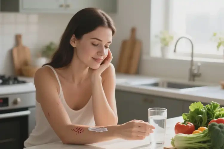 女性手臂偶爾起濕疹可以治好嗎(圖2)