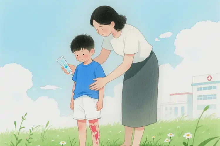 少兒小腿出現(xiàn)濕疹可不可以根治(圖1)