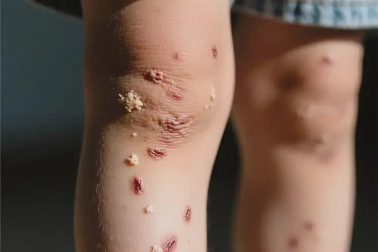 小孩大腿上出現(xiàn)濕疹可不可以根治(圖1)