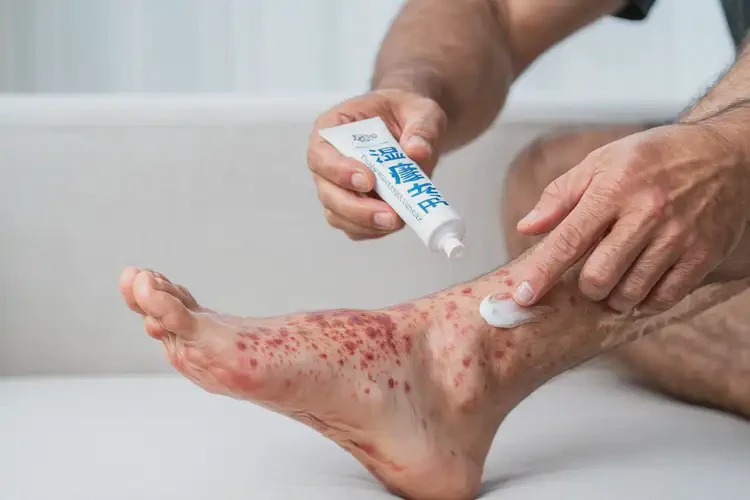 男性腳上經(jīng)常長濕疹不管它會自己自愈嗎(圖2)