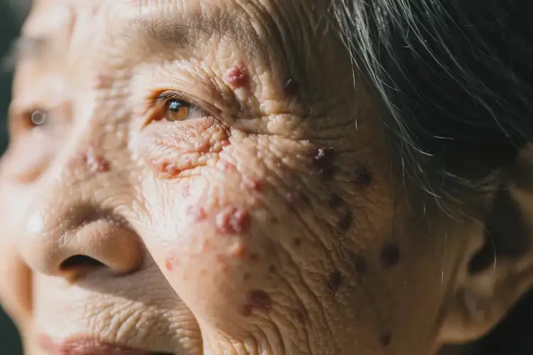 老年人脸上偶尔长湿疹可不可以根治(图1)