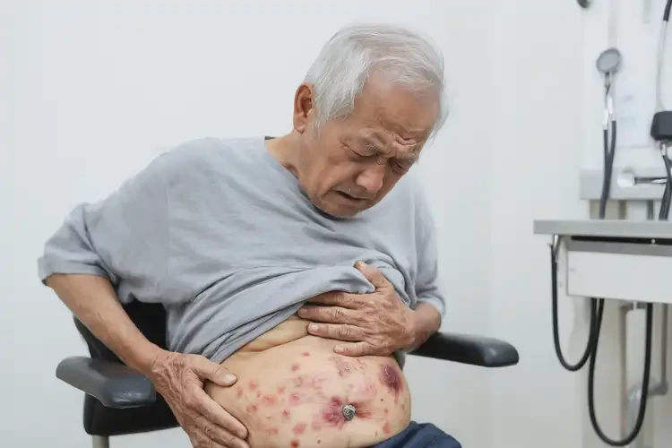 高齡老人肚子上出現(xiàn)濕疹可不可以根治(圖4)