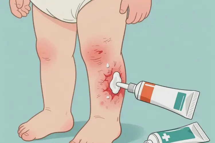 小孩小腿上經常起濕疹可以治好嗎(圖2)