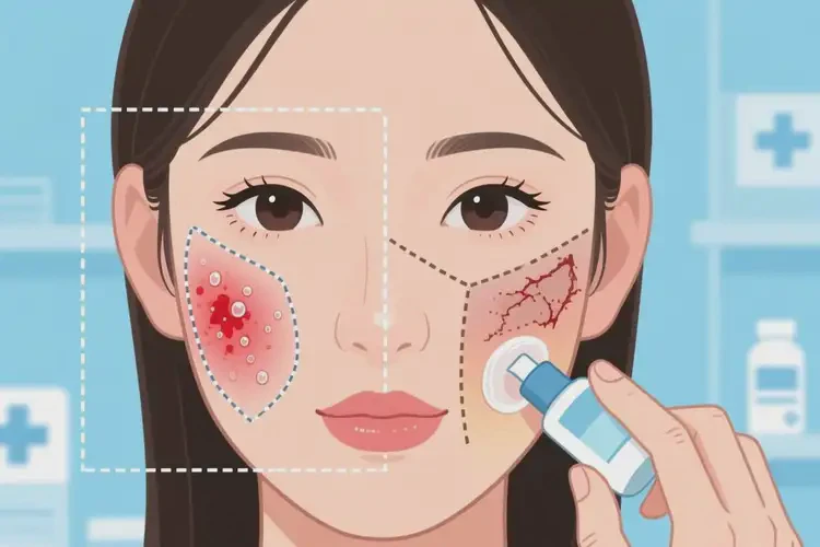 青年人臉上出現(xiàn)濕疹可不可以根治(圖1)