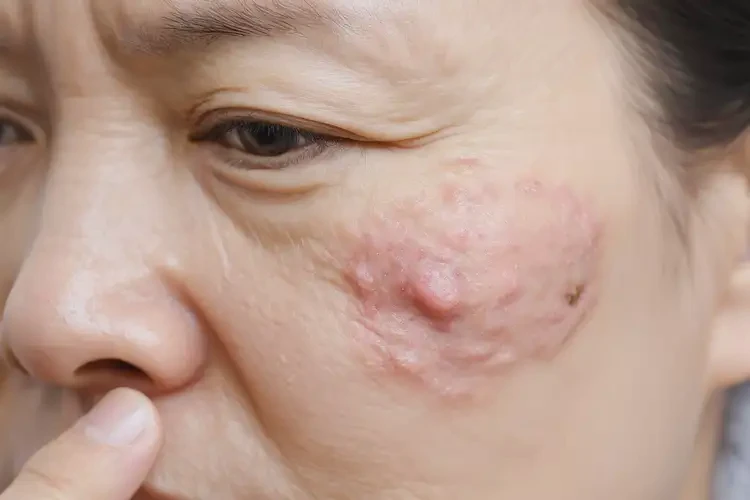 女生面部容易长湿疹不管它会自己自愈吗(图4)