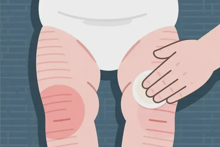 嬰兒大腿上出現(xiàn)濕疹可以治好嗎(圖1)