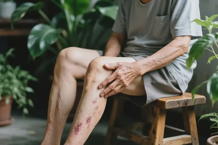 老人大腿起濕疹可不可以根治(圖1)