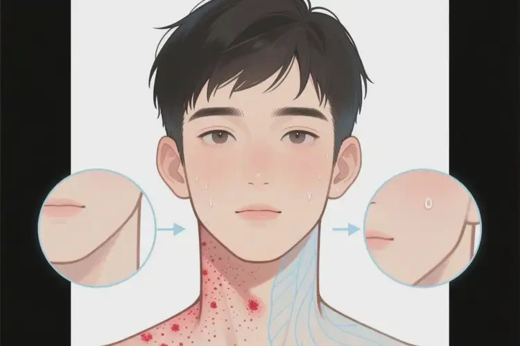 男人脖子經(jīng)常長濕疹可不可以根治(圖2)