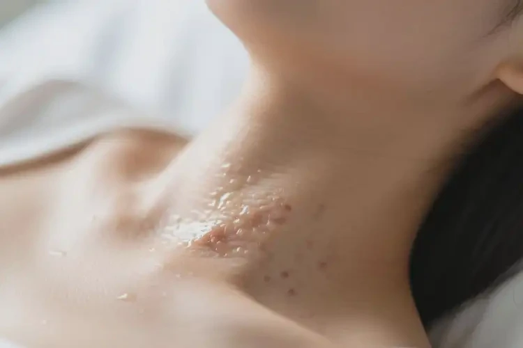 产妇脖子上长湿疹可以治好吗(图1)