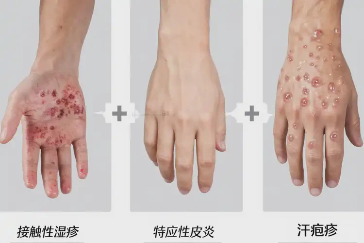 青年人手上容易長(zhǎng)濕疹可不可以根治(圖1)