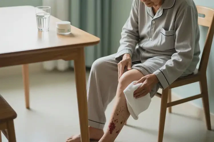 高齡老人大腿容易長(zhǎng)濕疹可不可以根治(圖1)