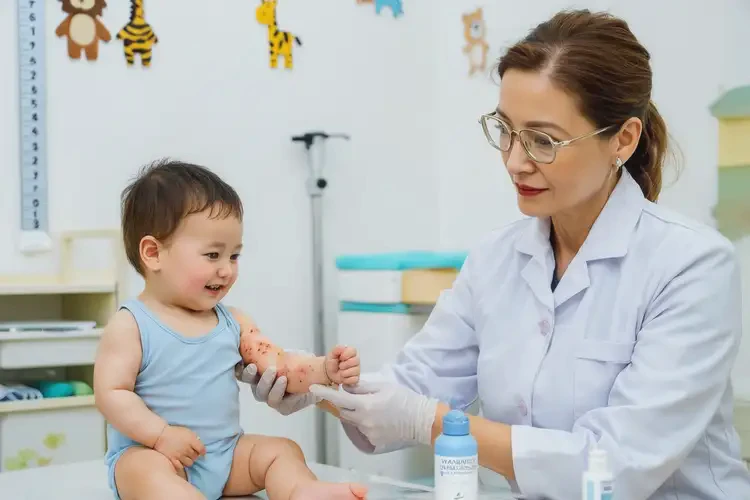 小兒屁股上偶爾起濕疹能徹底自愈嗎(圖1)