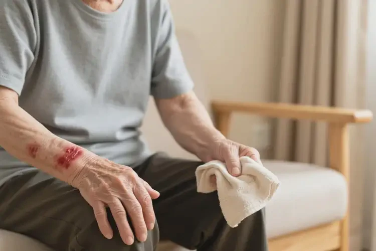 高齡老人手臂出現(xiàn)濕疹可不可以根治(圖4)