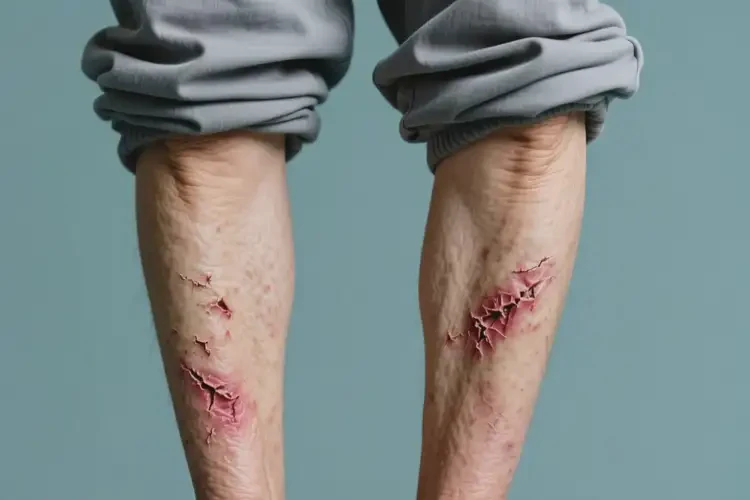 老年人小腿长湿疹可不可以根治(图1)