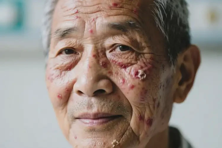 老年人臉上經(jīng)常長濕疹可不可以根治(圖4)