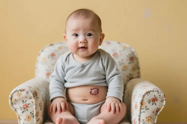 嬰兒肚子上長濕疹可以治好嗎(圖1)