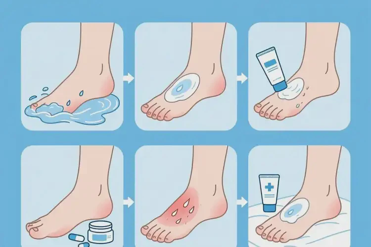 女性腳上經(jīng)常起濕疹可以治好嗎(圖1)