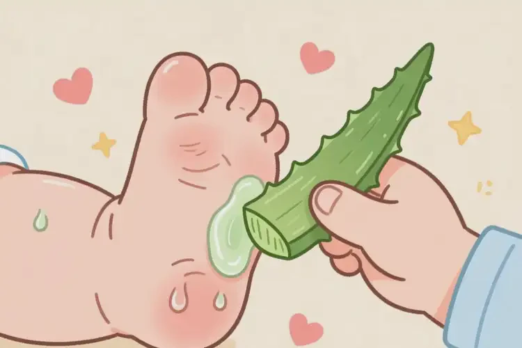 寶寶腳上偶爾長濕疹可以治好嗎(圖2)