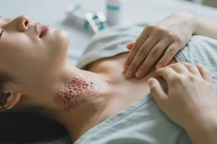 產(chǎn)婦脖子出現(xiàn)濕疹可不可以根治(圖1)