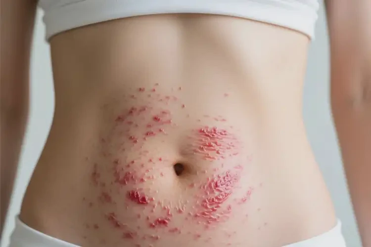 女人肚子出濕疹可不可以根治(圖1)