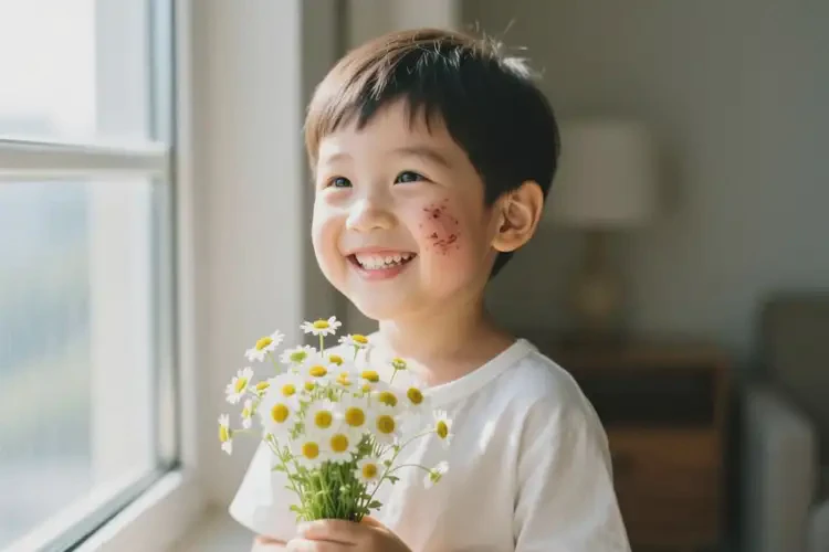 孩子臉上偶爾起濕疹可以治好嗎(圖2)