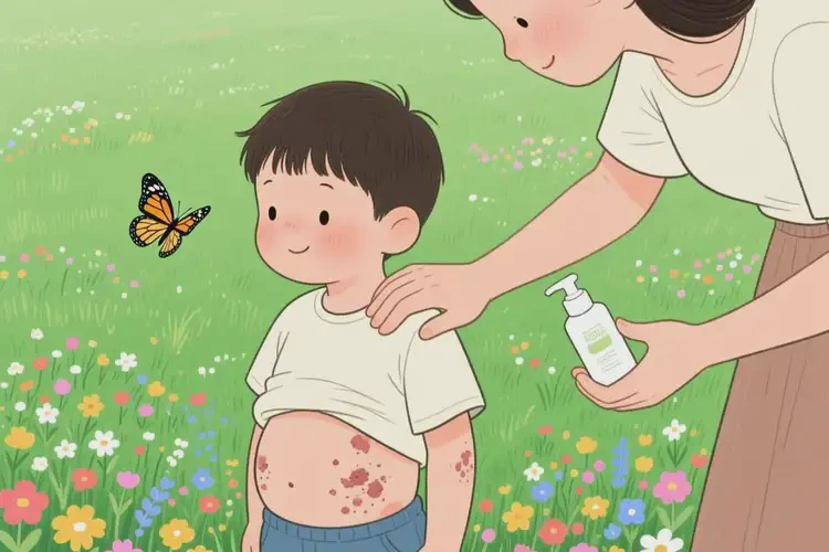 小學(xué)生肚子長濕疹可不可以根治(圖2)