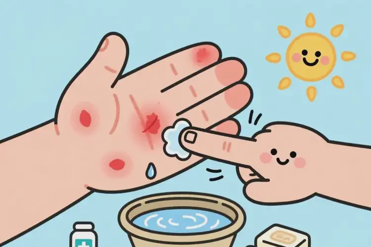 小兒手上偶爾起濕疹可不可以根治(圖1)