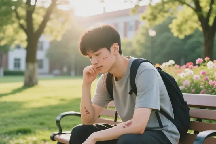 大學(xué)生臉上容易起濕疹可不可以根治(圖2)