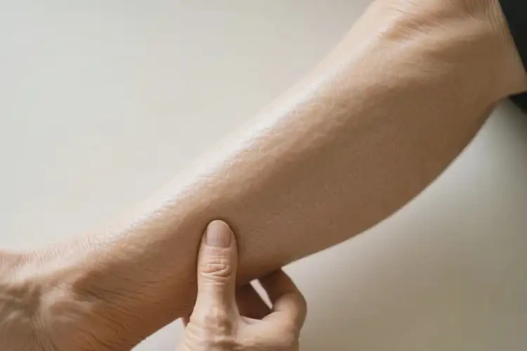 老年人大腿上偶爾長濕疹可以治好嗎(圖1)