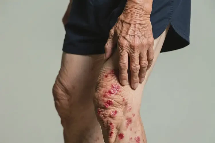 老人大腿上長濕疹可不可以根治(圖1)