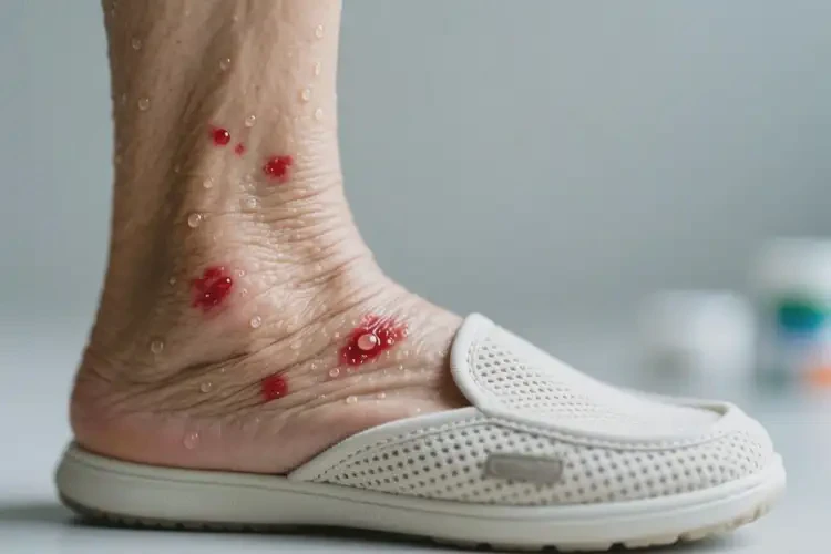 老年人脚上有湿疹可不可以根治(图1)