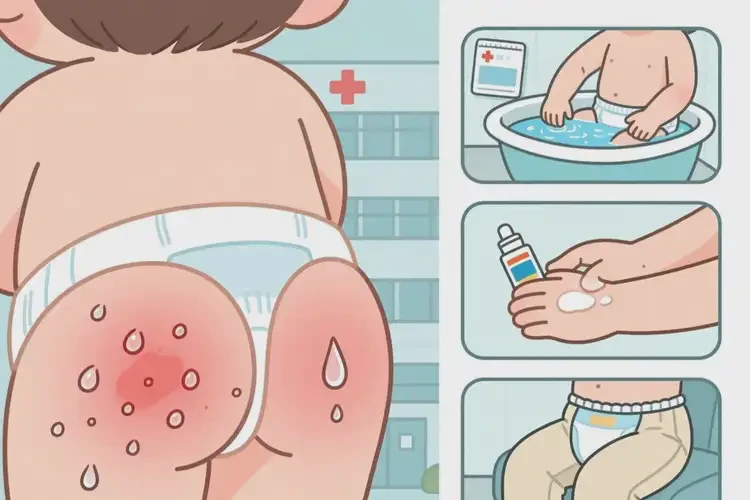 兒童屁股容易起濕疹可以治好嗎(圖2)