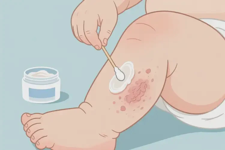 嬰幼兒小腿長(zhǎng)濕疹可以治好嗎(圖4)