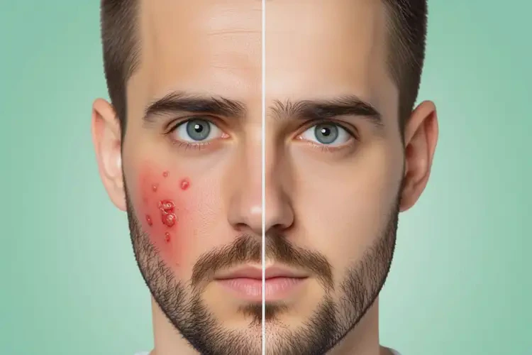 男性面部長濕疹可不可以根治(圖1)