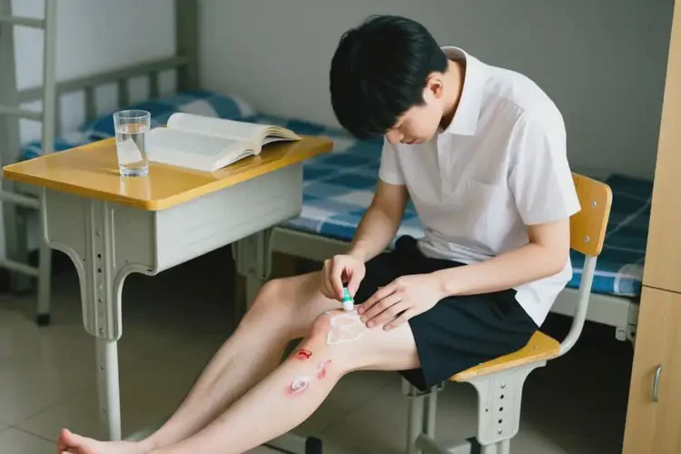 大学生大腿上起湿疹可不可以根治(图1)