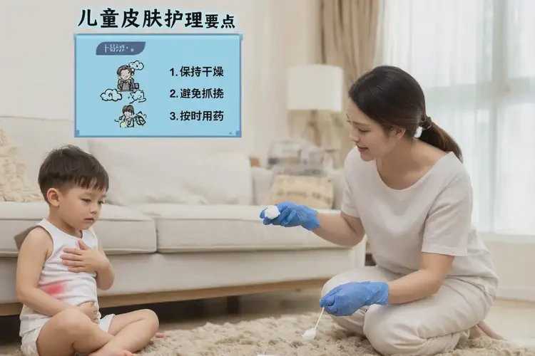 孩子肚子上偶爾長濕疹可以治好嗎(圖3)