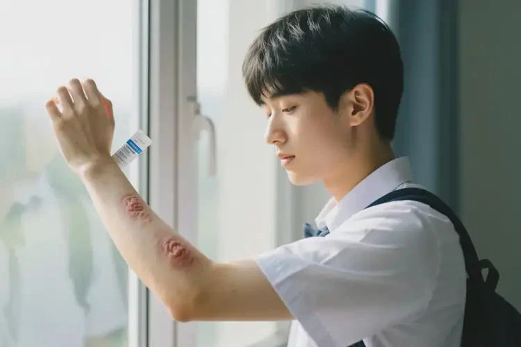 大學(xué)生手臂上容易起濕疹可不可以根治(圖1)