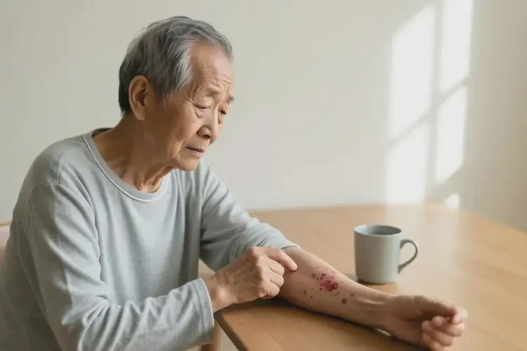 高齡老人手臂容易起濕疹可不可以根治(圖1)