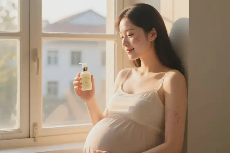 孕婦臉上出現(xiàn)濕疹可不可以根治(圖2)