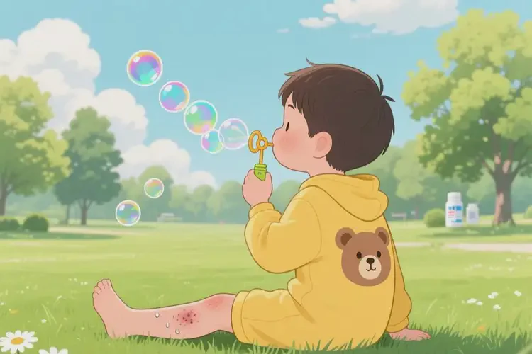 孩子小腿出現(xiàn)濕疹可以治好嗎(圖3)