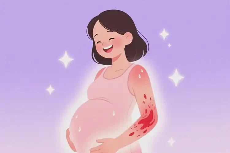 产妇四肢出现湿疹可以治好吗(图1)