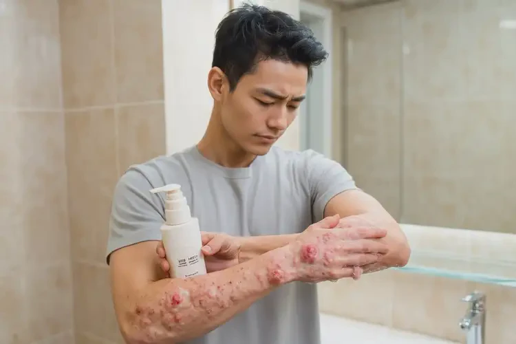 男生手臂容易起湿疹可不可以根治(图1)