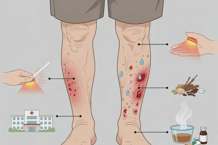 老年人小腿偶尔长湿疹可不可以根治(图1)