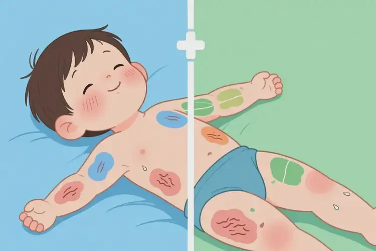 兒童全身出現(xiàn)濕疹可以治好嗎(圖4)