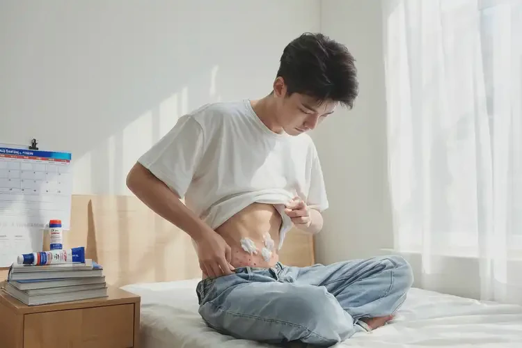 大学生肚子起湿疹可不可以根治(图2)