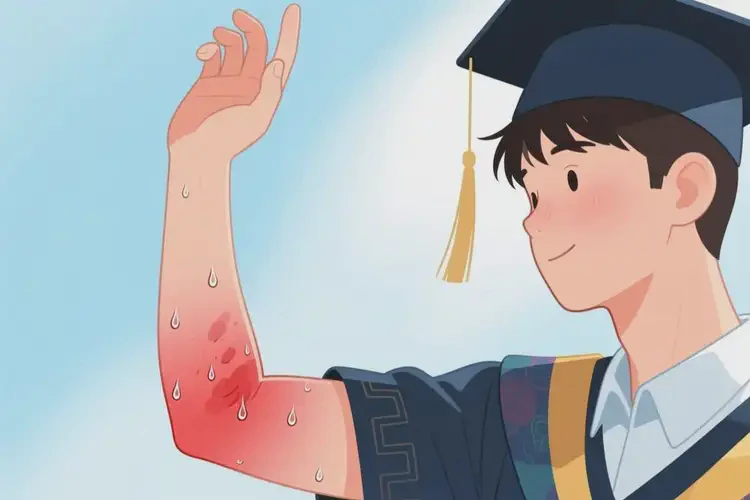 大學(xué)生手臂上容易長濕疹可不可以根治(圖2)