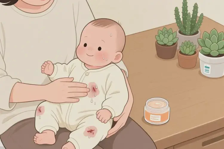 寶寶全身長(zhǎng)濕疹可以治好嗎(圖2)