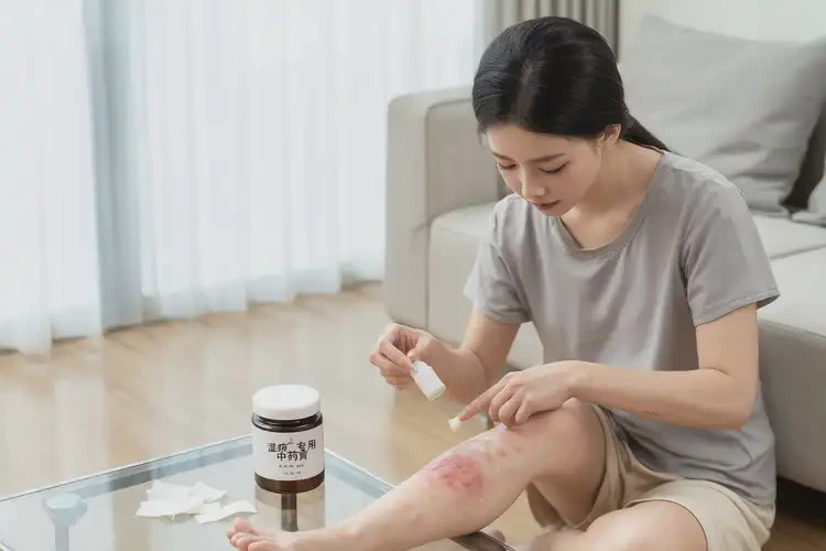 女性小腿上偶爾長(zhǎng)濕疹可以治好嗎(圖1)